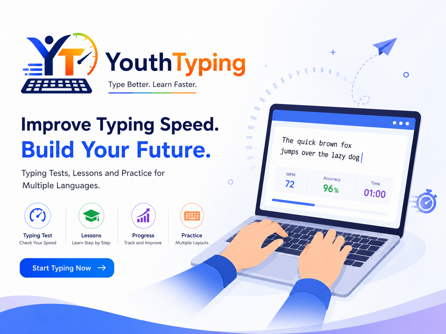 YouthTyping Software Interface